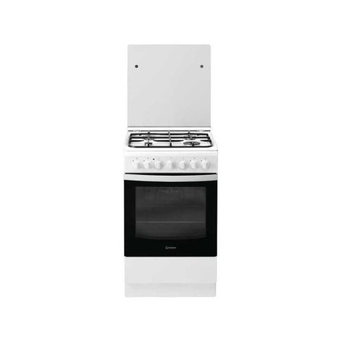 Плита Indesit комбінована, 57л, 50x60см, конвекція, білий