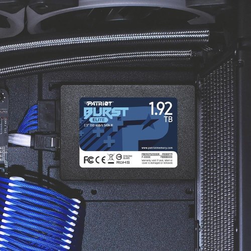 Накопичувач SSD 2.5 Patriot Burst Elite 1.92GB SATAIII 3D TLC (PBE192TS25SSDR)