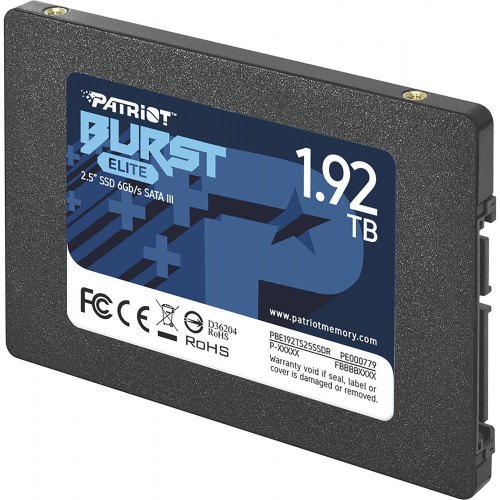 Накопичувач SSD 2.5 Patriot Burst Elite 1.92GB SATAIII 3D TLC (PBE192TS25SSDR)