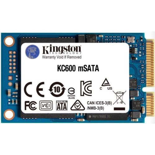 Накопичувач SSD mSATA Kingston KC600 1TB SATAIII 3D TLC (SKC600MS/1024G)