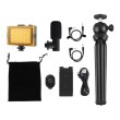 Комплект блогера Puluz PKT3094B 4в1 (світло, кріплення, тримач для телефону, мікрофон)