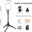 Кільцева USB RGBW LED лампа Puluz PKT3049B 4.7 + настільний штатив