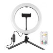 Кільцева USB LED лампа Puluz PKT3082B 10 + настільний штатив