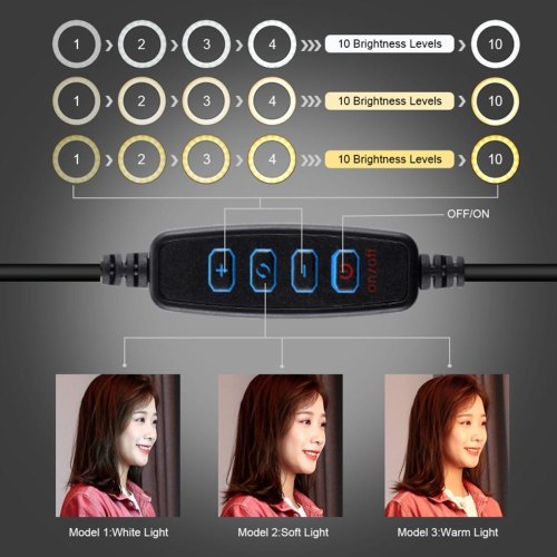 Кільцева USB LED лампа Puluz PU378 6.2