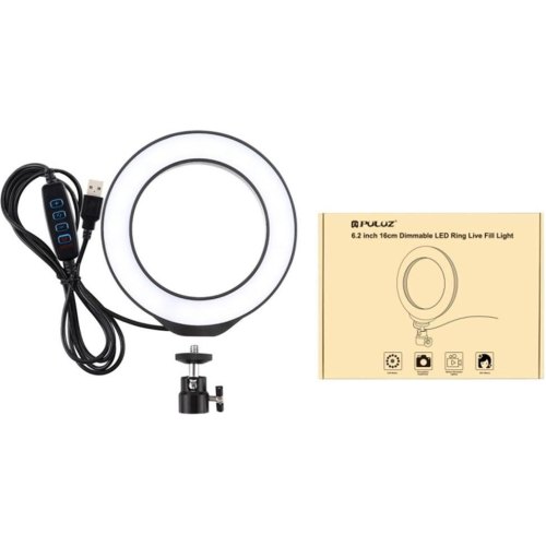 Кільцева USB LED лампа Puluz PU378 6.2