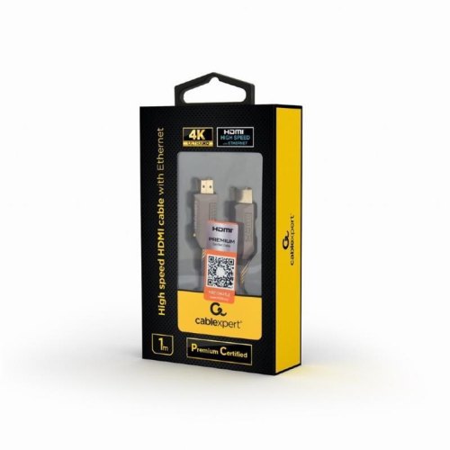 Кабель, HDMI - HDMI, 100см, Cablexpert Premium (CCBP-HDMIPCC-1M)