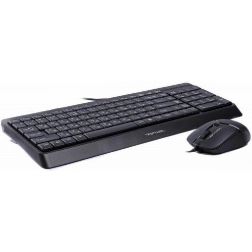 Комплект дротовий (клавіатура+мишка), A4Tech F1512 (Black)