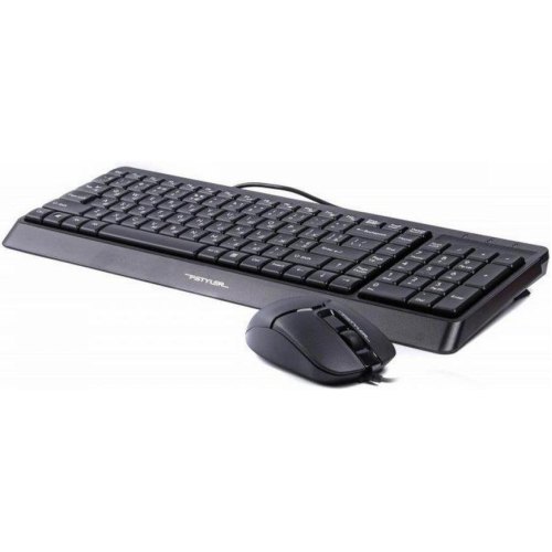 Комплект дротовий (клавіатура+мишка), A4Tech F1512 (Black)