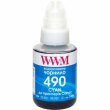 WWM Чернила GI-490 для Canon G1400/G2400/ G3400 140г Cyan (C490C)