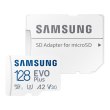 microSDXC карта 128GB Samsung EVO Plus class10 UHS-1 U3 A2 V30 з SD адаптером (MB-MC128KA/RU)