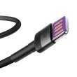 Кабель Baseus Cafule HW QC USB Double-sided Blind Interpolation For Type-C 40W 1m Grey/Black