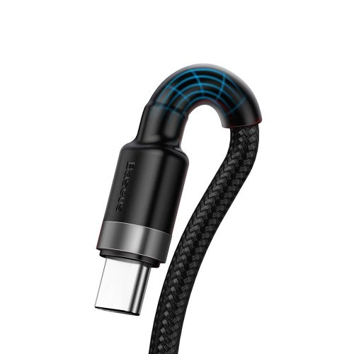 Кабель Baseus Cafule HW QC USB Double-sided Blind Interpolation For Type-C 40W 1m Grey/Black