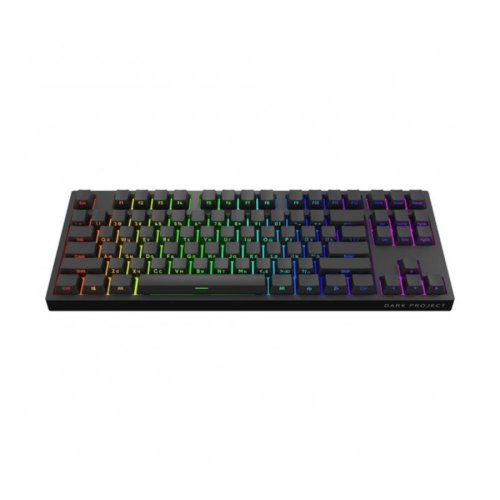 Клавіатура дротова Dark Project Pro KD87A Black ABS Gateron Optical 2.0 Red (DP-KD-87A-000210-GRD)