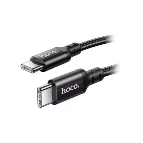Кабель HOCO X14 Double Speed 60W Type-C to Type-C 1m (Black)
