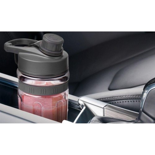 Блендер для смузі Sencor стаціонарний 800Вт, 2 ємності по 600мл, титанові леза, вакуумні кришки, чорний