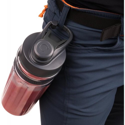 Блендер для смузі Sencor стаціонарний 800Вт, 2 ємності по 600мл, титанові леза, вакуумні кришки, чорний