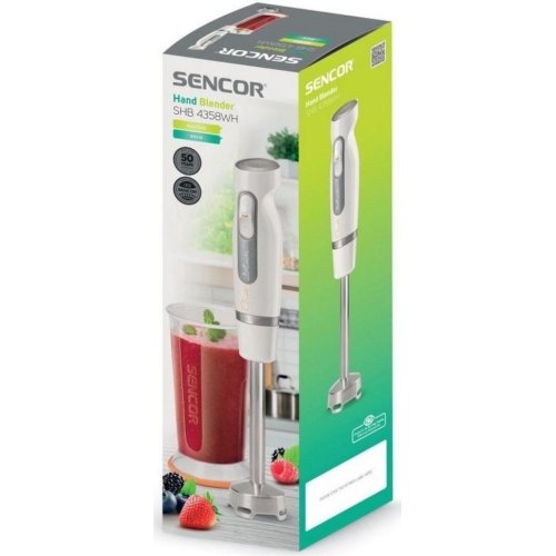 Блендер Sencor заглибний 800Вт, чаша-700мл, білий