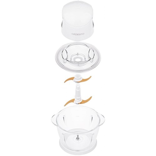 Подрібнювач Ardesto, 400Вт, чаша-1000мл, скло, корпус-пластик, білий