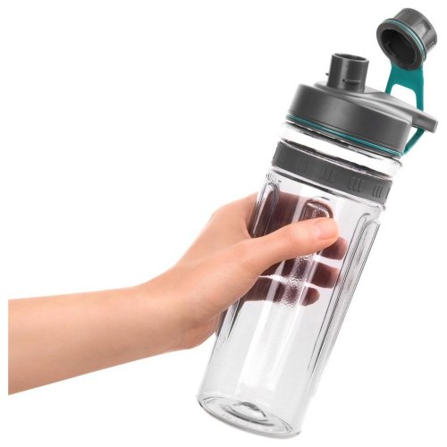 Блендер для смузі Sencor стаціонарний 800Вт, 2 ємності, чаша-600мл, титанові леза, вакуумні кришки, зелений