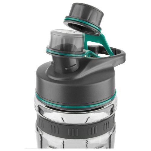 Блендер для смузі Sencor стаціонарний 800Вт, 2 ємності, чаша-600мл, титанові леза, вакуумні кришки, зелений