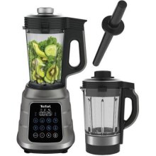 Блендер Tefal стаціонарний Ultrablend Vacuum Boost 1300Вт, чаша-2500мл, вакуумний, доп чаша 1400, сріблясто-чорний