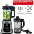 Блендер Tefal стаціонарний Ultrablend Vacuum Boost 1300Вт, чаша-2500мл, вакуумний, доп чаша 1400, сріблясто-чорний