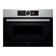 Духова шафа Bosch електрична компактна, 45л, A, дисплей, конвекція, ф-ція мікрохвиль, нерж