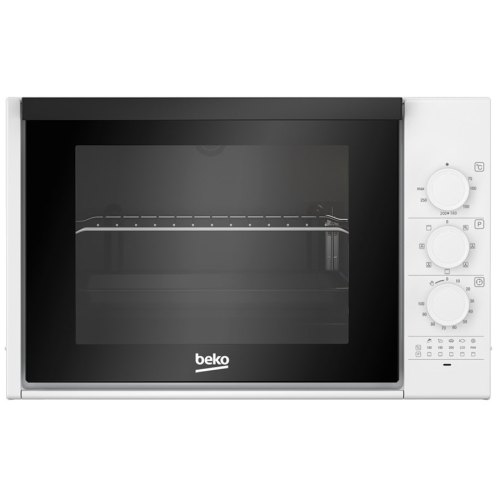 Піч електрична Beko, 30л, 1850Вт, механіч., гриль, конвенція, розморожування, біла