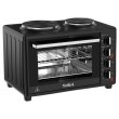 Піч електрична Tefal Optimo, 32л, 1500Вт, механіч., гриль, конвенція, 2 конф.зверху, підсвітка всередині, чорна