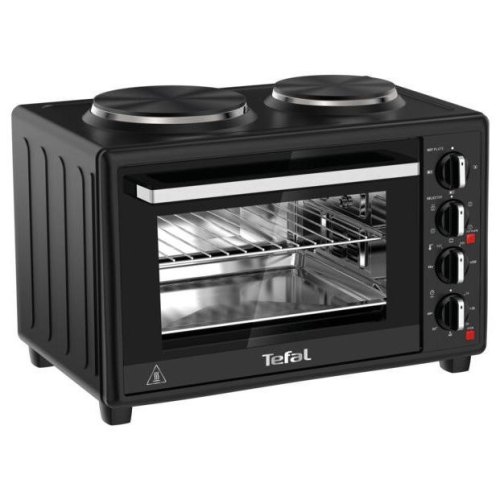 Піч електрична Tefal Optimo, 32л, 1500Вт, механіч., гриль, конвенція, 2 конф.зверху, підсвітка всередині, чорна