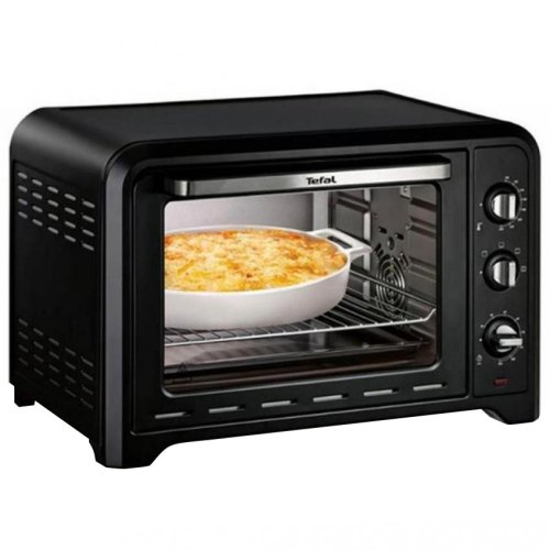 Піч електрична Tefal Optimo, 39л, 2000Вт, механіч., гриль, конвенція, підсвітка всередині, чорна