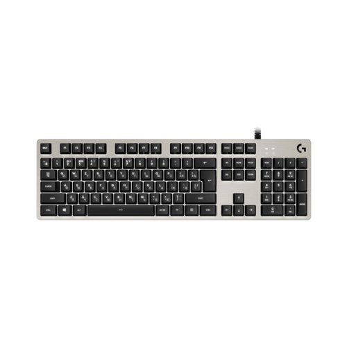 Клавіатура дротова Logitech G413 White Silver Switch (920-008516)