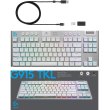 Клавіатура бездротова Logitech G915 Gaming TKL Tenkeyless LightSpeed Wireless RGB Mechanical White (920-009664)