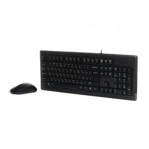 Комплект дротовий (клавіатура+мишка), A4Tech KR-8572 Black, чорний, USB
