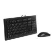 Комплект дротовий (клавіатура+мишка), A4Tech KR-8572 Black, чорний, USB