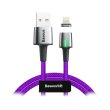 Кабель Baseus Zinc Magnetic Cable USB For iP 1.5A 2m, Purple