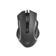 Мишка дротова ігрова, Defender Redragon Nothosaur USB Black (75065), оптична 3200 dpii, 6кн+1кол, чорний