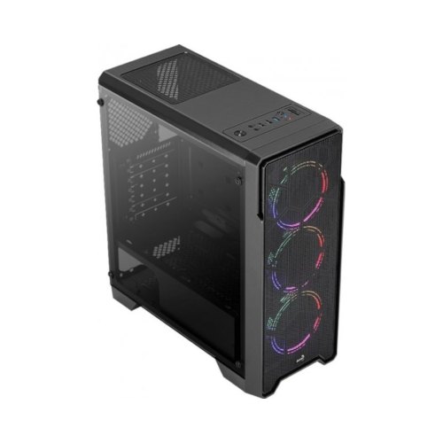 Корпус Aerocool Ore FRGB-G-BK-v1 Tempered Glass Black (Ore FRGB-G-BK-v1)