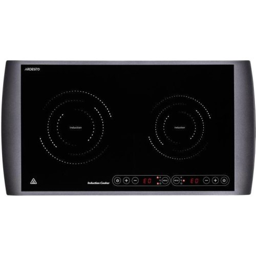 Плитка настільна Ardesto індукційна, комфорок - 2 на 1.3кВт + 1.6кВт горизонт., керування - сенсорне, таймер, чорний