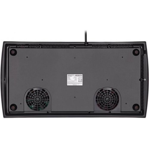 Плитка настільна Ardesto індукційна, комфорок - 2 на 1.3кВт + 1.6кВт горизонт., керування - сенсорне, таймер, чорний