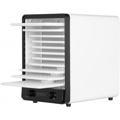 Сушарка для продуктів Ardesto 550Вт, піддонів - 10+1x3см, макс - 70°С, сітка для ягід, пластик, білий