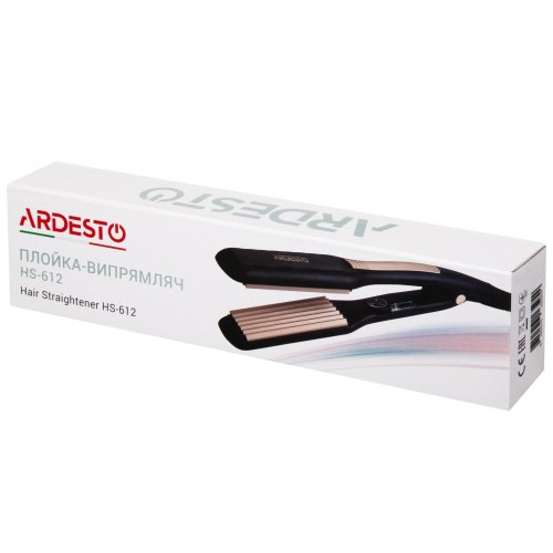 Плойка-гофре Ardesto HS-612, 65Вт, 110-215C, кераміка, чорний