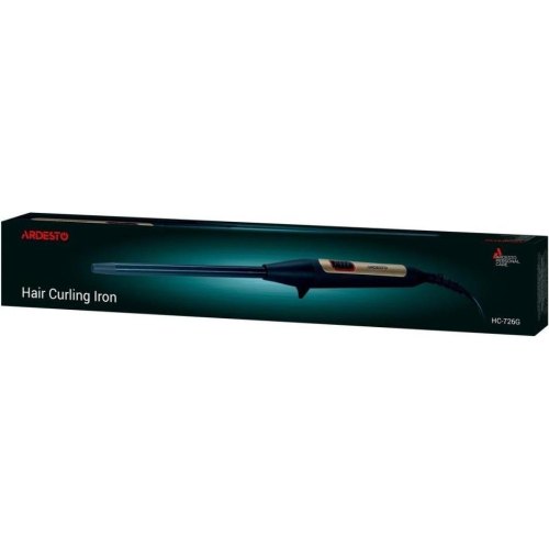 Плойка Ardesto HC-726G, 35Вт, D -13mm, >200С, для афрокудрів, кераміка, чорний