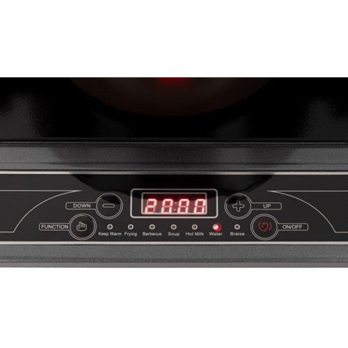 Плитка настільна Ardesto індукційна, комфорок - 1 на 2кВт, керування - сенсорне, таймер, чорний