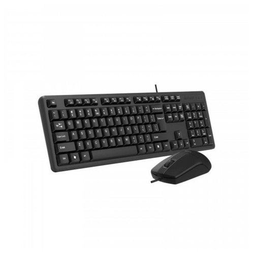 Комплект дротовий (клавіатура+мишка), A4Tech KK-3330S Black, USB, чорний