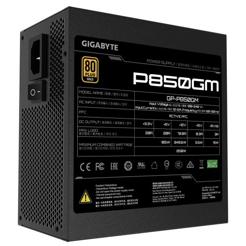 Блок живлення GIGABYTE ATX2.31 850W GP-P850GM