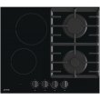 Варильна поверхня Gorenje комбінована (2 газ + 2 склокерам. ), 60см, чорний