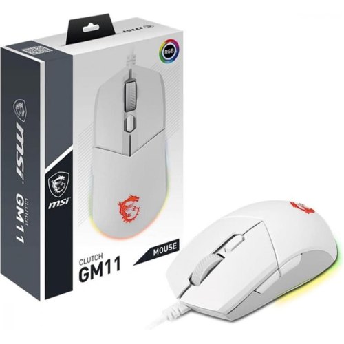 Мишка дротова, MSI Clutch GM11 WHITE GAMING Mouse S12-0401950-CLA