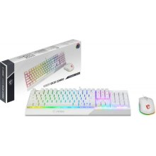Комплект дротовий (клавіатура+мишка), MSI Vigor GK30 Combo White (S11-04UA302-CLA)