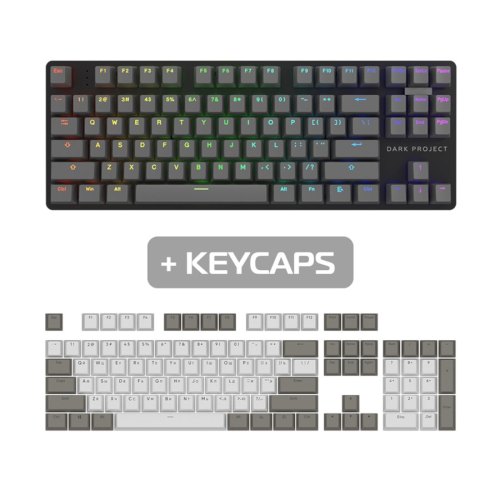 Ігрова клавіатура з кейкапами DARK PROJECT (DPO-KD-87A-006400-GRD+KS-48)
